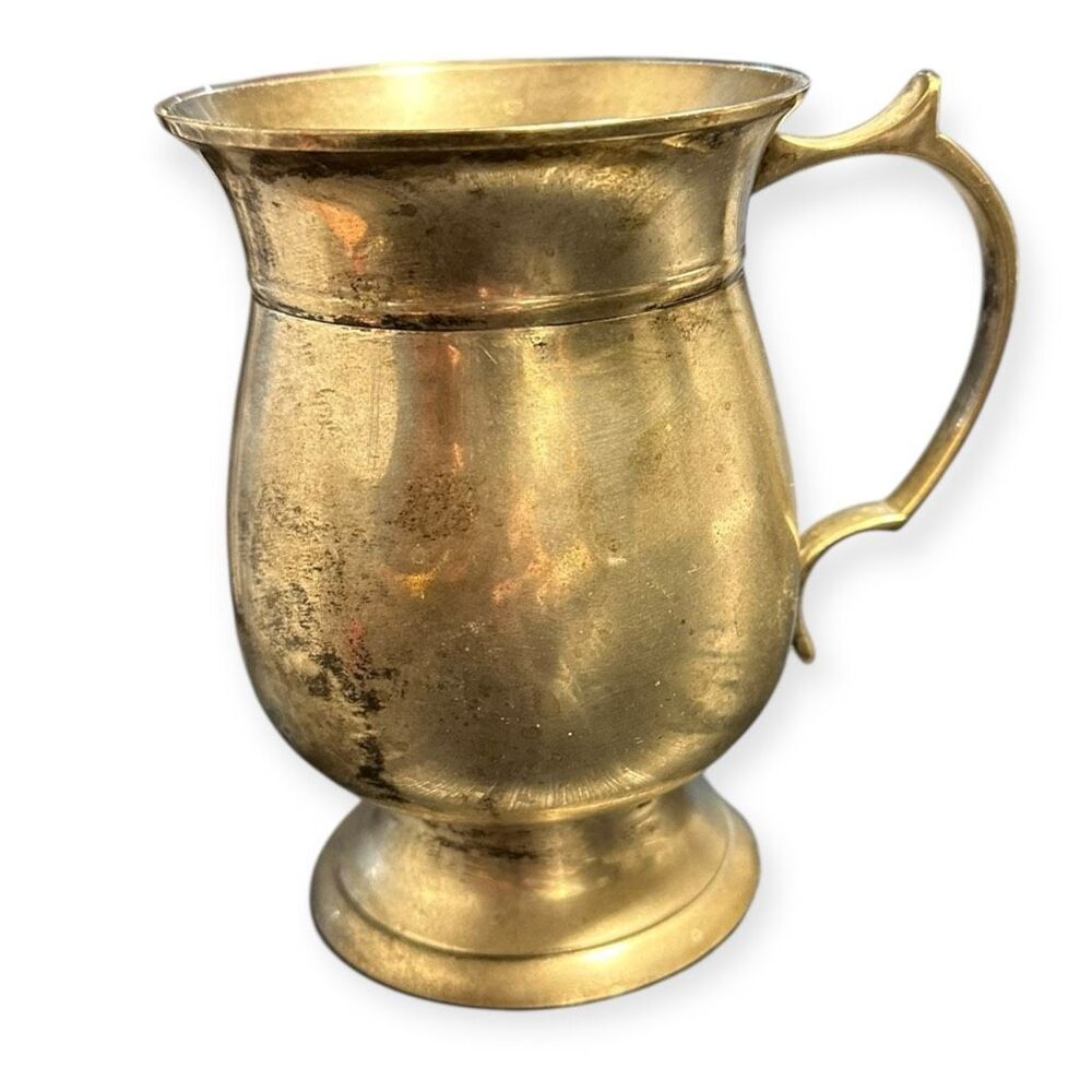 VINTAGE INTERNATIONAL SILVER CO. Silver-Plated Tankard Mug – Made in India